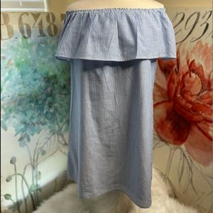 EUC PerSeption Women off the shoulder shift dress